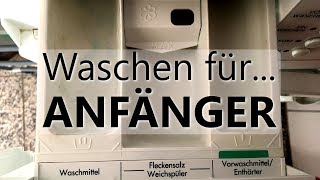 Waschmaschine  In welches Fach kommt das Waschmittel und Weichspüler [upl. by Assed]