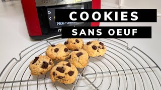 Cookies vanillechocolat sans œufs 🥚 EGGLESS COOKIES 🍪 [upl. by Odrareve]