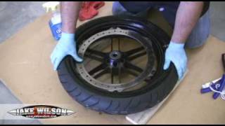 Dunlop Motorcycle How To Change A Motocross Tire [upl. by Idrahs]