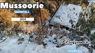 Mussoorie Snowfall 2024  Mussoorie snowfall live  Live Snowfall mussoorie mussooriesnowfall [upl. by Suivatal]