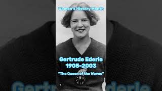 Gertrude Ederle the first woman to swim across the English Channel 🏊‍♀️ womenshistorymonth [upl. by Field700]