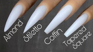 Beginner Nail Tech  How To Shape Nails  Acrylic Nail Tutorial [upl. by Dahs]