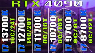 i7 13700K vs i7 12700K vs i7 11700K vs i7 10700K vs i7 9700K vs i7 8700K  RTX 4090  24GB  DDR4 [upl. by Asseniv497]