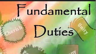 FUNDAMENTAL DUTIES  polity ending m kuch special h tumhare liye 😉😊 [upl. by Hewart]