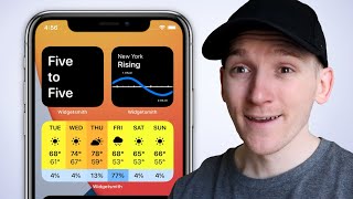 How to Use Widgetsmith Custom Widgets in iOS 14 [upl. by Britt]