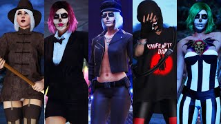 GTA V  23 Female Halloween Outfits 🎃 2024 [upl. by Nanny409]