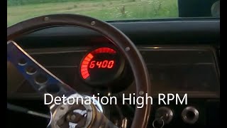 Chevy 350 detonation spark knock pinging pre combustion with gas upgrade [upl. by Trilbie]