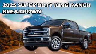 2025 Ford Super Duty King Ranch  All the Packages and Options Explained [upl. by Wendelin547]