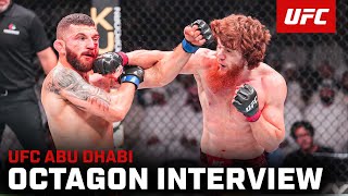 Shara Magomedov Octagon Interview  UFC Abu Dhabi [upl. by Banwell222]