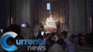 New Addition to the Pietà Vatican Adds Bulletproof Glass to Famous Work of Art [upl. by Hild]