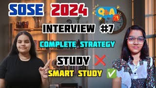 SOSE INTERVIEW 7 COMPLETE STRATEGY । SOSE 2025 । How to clear sose 2025 । Best book for sose sose [upl. by Ellirehs765]