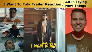 I Want To Talk Trailer Reaction  Shoojit Sircar  Abhishek Bachchan  Movie Darshan [upl. by Netsua]