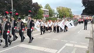 Schützenfest Morken Harff 2024 Aufmarsch zum Zapfenstreich [upl. by Eelaras]