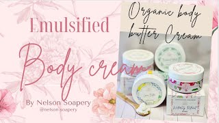 How to make emulsified body cream  a full tutorial [upl. by Amik545]