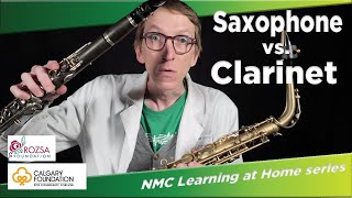 NMC Learning at Home Saxophone vs Clarinet [upl. by Enom99]