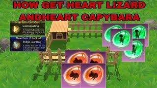 HOW GET HEART LIZARD AND HEART CAPYBARA  NEW UPDATE  UTOPIA ORIGIN [upl. by Colpin]