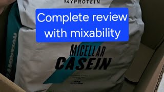 Myprotein Micellar Casein complete review trending viralvideo casein fitness protein whey [upl. by Otrebide]