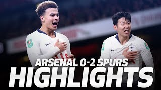 HIGHLIGHTS  ARSENAL 02 SPURS Carabao Cup quarterfinal [upl. by Egroej]