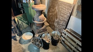 How to Burn Anthracite Coal in Pot Belly Stove Pt1 Lighting [upl. by Eldwon847]