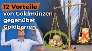 12 Vorteile von Goldmünzen gegenüber Goldbarren [upl. by Gehman]