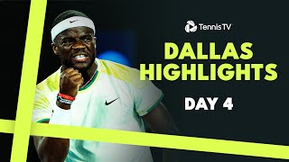 Tiafoe Faces Michelsen Koepfer amp Hijikata Clash  Dallas 2024 Highlights Day 4 [upl. by Noneek]