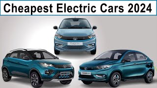 2024 cheapest Electric cars India car evcar electriccar carlover [upl. by Mazman]