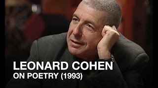 Leonard Cohen defines Poetry 1993 [upl. by Frederigo]