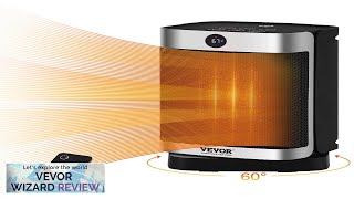 VEVOR Electric Space Heater with Thermostat Remote Control 2Level Adjustable Quiet Ceramic Review [upl. by Rubi]