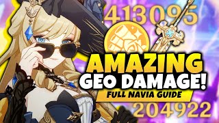 NEW PLAYSTYLE Full C0 Navia Guide amp Build Best Artifacts Weapons amp Teams Genshin Impact [upl. by Buck55]