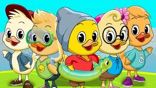 FIVE LITTLE DUCKS  Kids song  Clap clap kids [upl. by Shaun]