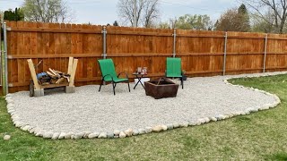 DIY Pea Gravel Patio [upl. by Ahseei]