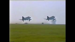 The last Days of the Tigers 74sqn F 4M Phantoms at RAF Wattisham 1st October 1992 [upl. by Ydna]