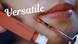 MAYBELLINE SUPERSTAY MATTE INK LIPSTICK  VERSATILE [upl. by Llednil523]