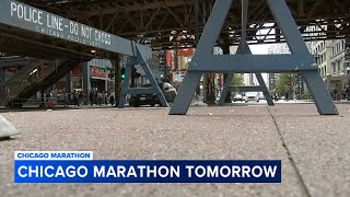 Final preparations underway for 2024 Chicago Marathon [upl. by Ecirtaed]