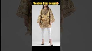 westren dress designshorts cutting stitching hacks Tricks fashion dressdesign lawn trending [upl. by Nitsir]