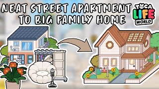 NEAT STREET APARTMENT TO BIG FAMILY HOME 🏡✨  Toca Boca [upl. by Ameer]