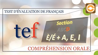 TEF Canada  TEFAQ  Compréhension orale section D  ÈÉ  A E I [upl. by Nirda]