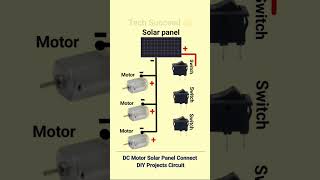 DC Motor Solar Panel Connect DIY Projects Circuit reels shorts viralshort project diy solar [upl. by Nagrom558]