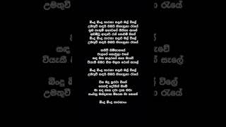 Bindu Bindu Tharaka Lyrics  Gunadasa Kapuge [upl. by Salohcin504]