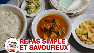 repas simple et savoureux  bouillon de poisson et touffé de calebasse [upl. by Jepum]