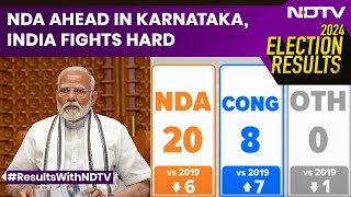 Karnataka Election Result 2024  NDA Ahead In Karnataka INDIA Fights Hard  Lok Sabha Result 2024 [upl. by Raviv]