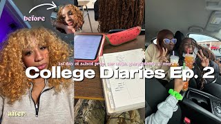 College Diaries Ep 2 1st week back at school car wash going blonde amp more [upl. by Raul73]