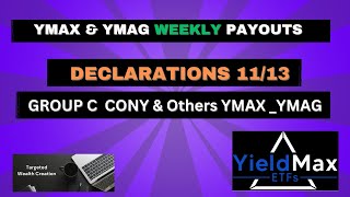 YIELDMAX WEEKLY PAYERS YMAG amp YMAX amp GROUP C CONY FIAT MSFO AMDY NFLY ABNY PYPY ULTY Declarations [upl. by Kerianne]