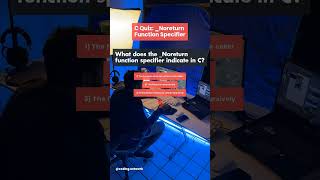 C Quiz Noreturn Function Specifier 1 [upl. by Fuld]