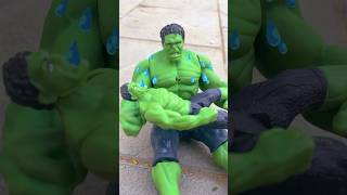 Oh no  Goodbye My Son 😭❤️‍🩹  Marvel Toys hulk spiderman marvaltoys [upl. by Airdnaed]