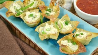 Crab Rangoons Baked in the Oven  RadaCutlerycom [upl. by Arick]