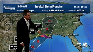 WPTV First Alert Weather tropical forecast afternoon of Sept 9 2024 [upl. by Valerio816]