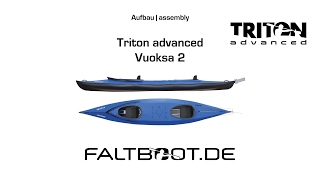 Triton Vuoska 2 advanced Faltboot Aufbau [upl. by Yhotmit]