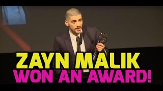 Zayn Malik thanks One Direction in acceptance speech FULL [upl. by Nelyk]