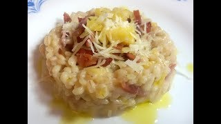 Orzotto mela speck ed Asiago stagionato [upl. by Ayahc]